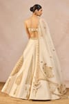 Masaba_Ivory Tissue, Organza Embroidery, Pehli Kiran 12 Kalis Bridal Lehenga Set _at_Aza_Fashions