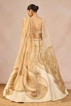 Shop_Masaba_Ivory Silk, Tissue, Organza Embroidery, Noor Ban Gaye Bridal Lehenga Set _at_Aza_Fashions