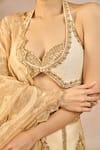 Buy_Masaba_Ivory Silk, Tissue, Organza Embroidery, Noor Ban Gaye Bridal Lehenga Set 