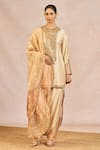 Buy_Masaba_Ivory Silk, Organza Embroidery, Zari, Patchwork Noor Ban Gye Kurta Salwar Set _at_Aza_Fashions