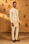 Shop Masaba Ivory Gota Patti Midas Touch Kurta Set Online at Aza Fashions Shop_Masaba_Ivory Gota Patti Midas Touch Kurta Set_Online_at_Aza_Fashions