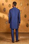 Shop_Masaba_Sapphire Silk Foil Printing Trinklet And Pots Kurta Set _at_Aza_Fashions