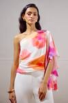 Buy_Lavanya Ahuja_White Crepe Flared Pant _Online_at_Aza_Fashions