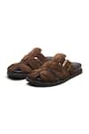 Buy_Dang Shoes_Brown Jaipur Leather Sandals _at_Aza_Fashions