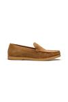 Dang Shoes_Brown Sunday Suede Loafers _Online_at_Aza_Fashions