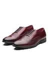 Buy_Dang Shoes_Burgundy Powerplay Leather Shoes _at_Aza_Fashions