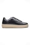 Dang Shoes_Black Animal Textured Sneakers _Online_at_Aza_Fashions