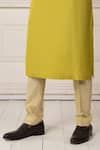 Minikin_Green Silk Gota Patti, Embroidery Kurta Set _Online_at_Aza_Fashions