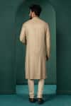 Shop_Minikin_Beige Silk, Viscose Pintuck Kurta Set _at_Aza_Fashions