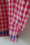 Shop_Love The World Today_Pink Cotton, Silk Candy Cloud Kurta And Baggy Pant Set _Online_at_Aza_Fashions