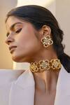 Buy_Bblingg_Gold Plated Casha Floral Swarovski Element Choker _at_Aza_Fashions