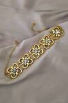 Shop_Bblingg_Gold Plated Casha Floral Swarovski Element Choker _at_Aza_Fashions