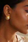 Buy_Bblingg_Gold Plated Pearls Luxe Stud Earrings _at_Aza_Fashions