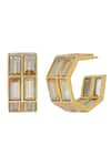 Shop_Bblingg_Gold Plated Crystals Chandelier Hoop Earrings _at_Aza_Fashions