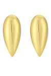 Shop_Bblingg_Gold Plated Amore High Gloss Shape Stud Earrings _at_Aza_Fashions