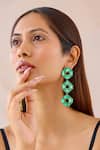 Buy_Bblingg_Green Crystals Cavana Danglers _at_Aza_Fashions