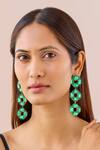 Shop_Bblingg_Green Crystals Cavana Danglers _at_Aza_Fashions