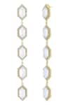 Bblingg_Gold Plated Crystals Cavi And Cubic Zirconia Danglers _Online_at_Aza_Fashions