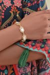 Buy_Bblingg_Gold Plated Crystals, Faux And Cubic Zirconia Bracelet _at_Aza_Fashions