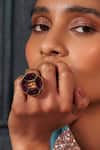 Buy_Bblingg_Gold Plated Crystals Cavana Octagonal Ring _at_Aza_Fashions