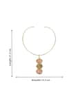 Buy_Queens Jewels_Gold Plated Trio Semi Precious Stone Hasli Necklace _Online_at_Aza_Fashions