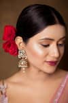Buy_Queens Jewels_Gold Plated Pearls Bridal Jadau Jhumki Earrings _at_Aza_Fashions