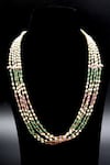 Shop_Queens Jewels_Multi Color Layered Designer Pearl String Necklace _at_Aza_Fashions