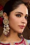 Queens Jewels_Gold Plated Pearls, Stones Suhana Gulnaar Polki Chandbaalis _Online_at_Aza_Fashions