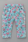 Buy_Plumcheeks_Blue Cotton Printed Shirt And Pyjama Set _Online_at_Aza_Fashions