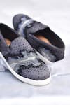Shop_Around Always_Gray Liv Cutdana Embroidered Sneakers _at_Aza_Fashions