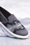 Buy_Around Always_Gray Liv Cutdana Embroidered Sneakers _Online_at_Aza_Fashions