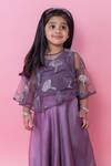 Shop_Minikin_Purple Net, Taffeta, Organza Embroidery Skirt With Top _Online_at_Aza_Fashions