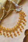Buy_Zariin_Gold Plated Glorious Glory Choker Necklace _at_Aza_Fashions