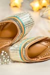 Shop_Loryphilory_Ivory Zariya Embroidered Juttis _Online_at_Aza_Fashions