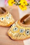 Buy_Loryphilory_Mustard Haldiya Embroidered Juttis _Online_at_Aza_Fashions