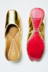 Shop_Loryphilory_Gold Embroidered Juttis _at_Aza_Fashions