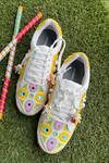 Buy_Modanta Footwear_Yellow Navratri Embroidered And Mirror Work Sneakers _at_Aza_Fashions