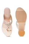Buy_Sole House_Gold Mirrors, Beads And Embellished Block Heels _Online_at_Aza_Fashions