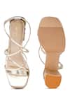 Buy_Sole House_Gold Embroidery, Zari And Dabka Block Heels _Online_at_Aza_Fashions