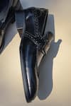 Shradha Hedau Footwear Couture_Black Lucus Brogue Detail Moccasins _Online_at_Aza_Fashions