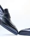 Buy_Shradha Hedau Footwear Couture_Black Lucus Brogue Detail Moccasins 