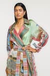Shop_Ott_Silk Singh Twins Trench Coat _Online_at_Aza_Fashions
