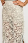 Buy_Ott_Ivory Nylon Embroidery Pencil Skirt _Online_at_Aza_Fashions