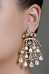 Shop Joules By Radhika Gold Plated Stones Zarmina Drop Dangler Earrings at Aza Fashions Shop_Joules By Radhika_Gold Plated Stones Zarmina Drop Dangler Earrings _at_Aza_Fashions
