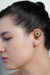 Buy_Joules By Radhika_Gold Plated Stones Rangvalli Ear Cuffs _at_Aza_Fashions