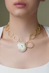 Buy_Joules By Radhika_Gold Plated Elegant Agate Choker Necklace _at_Aza_Fashions