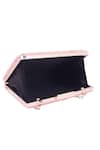 Buy_Nazaakat By Samara Singh_Pink Beads Geometric Embellished Clutch With Detachable Sling _Online_at_Aza_Fashions