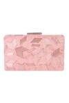 Nazaakat By Samara Singh_Pink Beads Geometric Embellished Clutch With Detachable Sling _Online