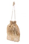 Nazaakat By Samara Singh_Gold Beads, Pearls, Tassels Beaded Embellished Potli Bag _Online_at_Aza_Fashions