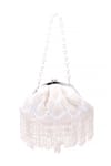 Nazaakat By Samara Singh_White Beads, Sequins, Pearls, Tassels And Embellished Batua Bag _at_Aza_Fashions